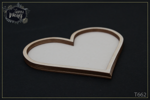 Tekturka -T662- shaker box - serce - 10 cm