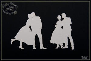 Tekturka -T681- Para młoda w Krakowie - 2 szt