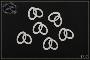 Tekturka -T717- obrączki ślubne mini - zestaw 6 szt