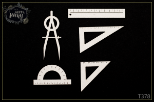 Tekturka -T378- SZKOŁA - PRZEDMIOTY - matematyka 2