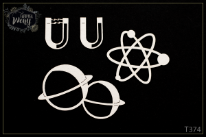 Tekturka -T374- SZKOŁA - PRZEDMIOTY - fizyka