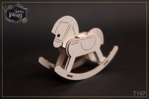 Tekturka 3D -T197- konik na biegunach