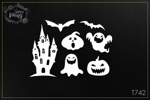 Tekturka -T742- Halloween - MIX