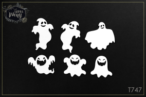 Tekturka -T747- Halloween - DUCHY / DUSZKI