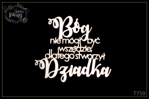 Tekturka -T759- cytat - Dzień Dziadka 1