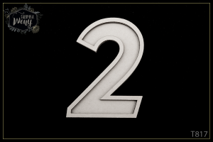 Tekturka -T817- shaker box - cyfra - 2 - dwa