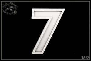 Tekturka -T822- shaker box - cyfra - 7 - siedem