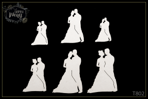 Tekturka -T802- para młoda - zestaw 6 szt