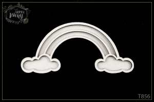 Tekturka -T856- shaker box - tęcza 11 cm