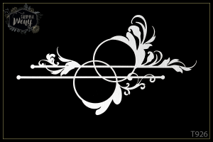 Tekturka -T926- farfocle do LO - podłużne ramki - 2 SZTUKI