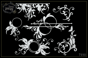 Tekturka -T930- farfocle do LO - zestaw XL