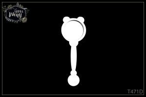 Tekturka -T471D- shaker box - GRZECHOTKA ~9cm