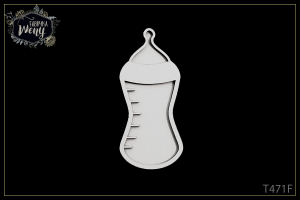 Tekturka -T471F- shaker box - BUTELKA ~9 cm