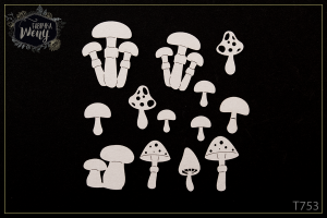 Tekturka -T753- JESIEŃ - grzybki