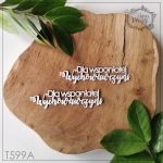 Tekturka -T599A- SZKOŁA - napis "Dla wspaniałej Wychowawczyni" - 2 szt