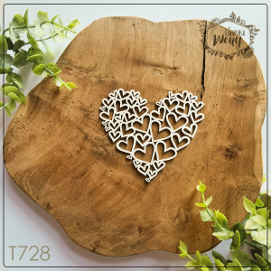 Tekturka -T728- serce z serc 3