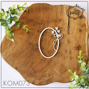 Tekturka -KOM073- ramka komunijna owalna - Komunia