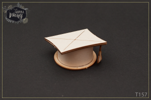 Tekturka 3D -T157- czapka absolwenta