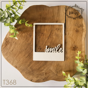 Tekturka -T368- ramka polaroid SMILE 9x11 cm