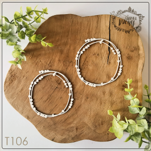 Tekturka -T106- ramka serduszka - mała 8 cm - 2 szt