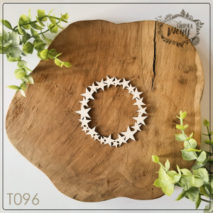 Tekturka -T096- ramka z gwiazdek