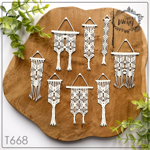 Tekturka -T668 - makramy mini - 8 szt