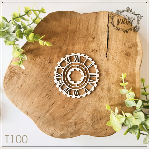 Tekturka - Steampunkove Reniferove - zegar 8 cm