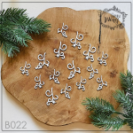 Tekturka - B022 - świąteczne zawijasy - większy arkusz 