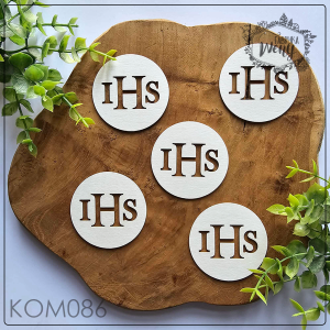 Tekturka -KOM086- hostie proste / IHS 6 cm - 5 SZT