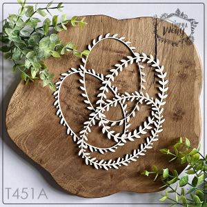Tekturka -T451a- ramki owalne - zestaw 4 szt
