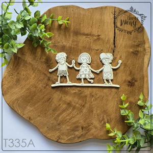 Tekturka -T335A- SZKOŁA - dzieciaki szkolniaki - tekturka 2D/warstwowa