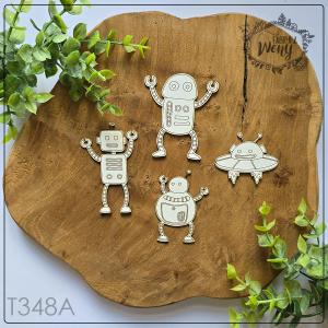 Tekturka -T348A- dziecięce - ROBOTY