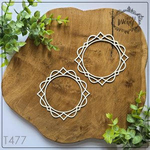Tekturka -T477 - ramki idealne na ścianki boxa - 2 szt - średnica 8 cm