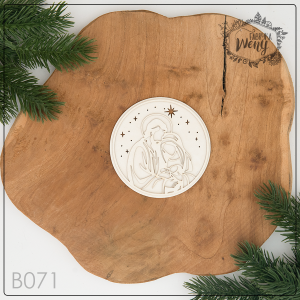 Tekturka -B071- warstwowe koło - Święta Rodzina