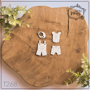 Tekturka -T268- ubranka dziecięce - chłopięce 4 szt