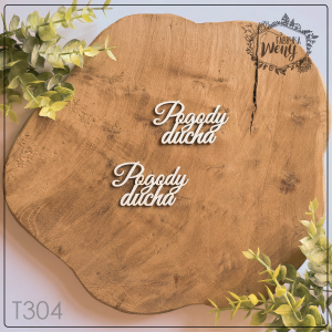 Tekturka -T304- napis - Pogody ducha - 2 szt
