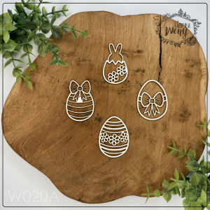 Tekturka -W020A- pisanki - 4 szt - Wielkanoc 