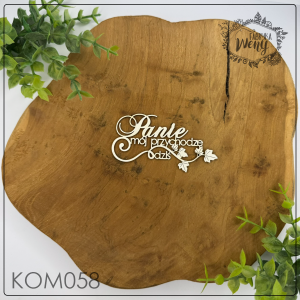 Tekturka -KOM058- napis - "Panie mój przychodzę dziś" - komunia