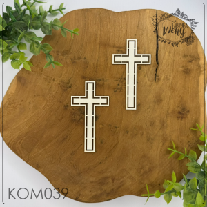 Tekturka -KOM039- krzyże 1 - 2 szt - Komunia