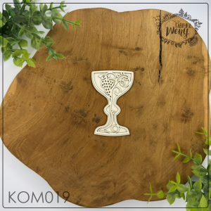 Tekturka -KOM019- kielich 2D - warstwowy z wzorem