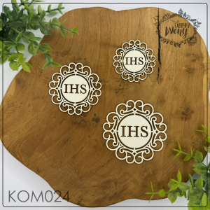 Tekturka -KOM024- hostie ażurowe ozdobne - 3 szt - Komunia