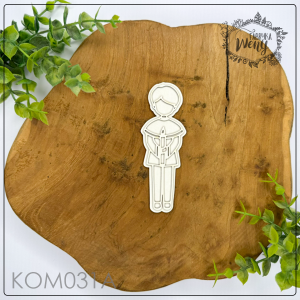 Tekturka -KOM031A- postać modlącego się chłopca - Komunia