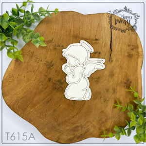Tekturka -T615A- klęczący aniołek - tekturka warstwowa