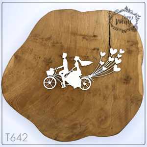 Tekturka -T642- para młoda na tandemie