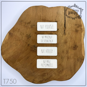 Tekturka -T750- tabliczki na ścianki boxa - na podróże itp.