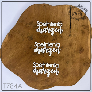 Tekturka -T754A- napis "Spełnienia marzeń" zestaw 3 szt