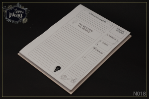 Planner zamówień A5  -N018- wkład + okładki
