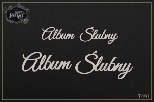 Tekturka -T491- napisy - Album Ślubny - 2 szt